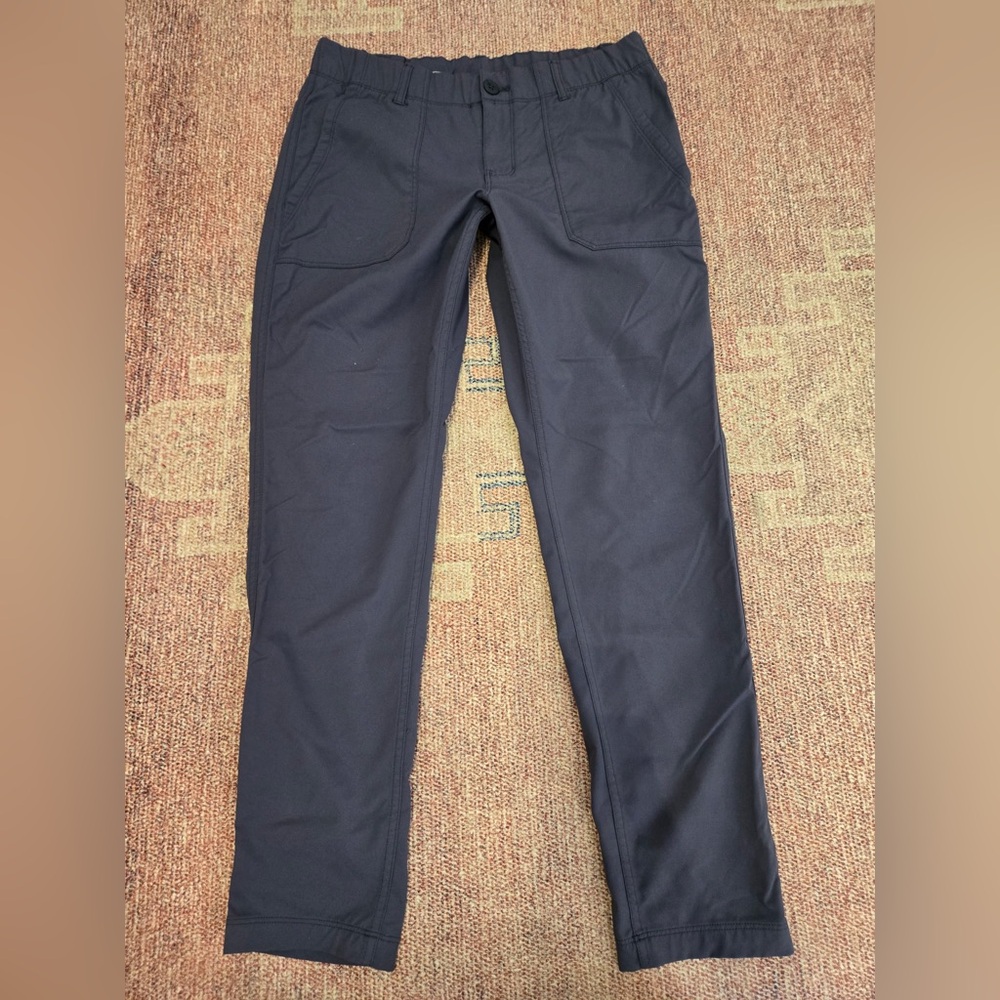 REI womenโs straight leg hiking pant sz 6 petite grey outdoor camping